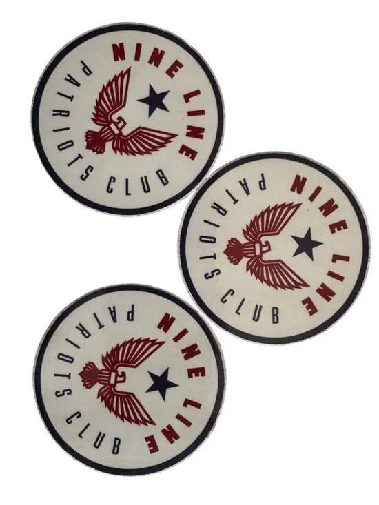 Nine Line Patriots Club Sticker Lot and Relentlessly Patriotic Key Chain - Picture 3 of 6